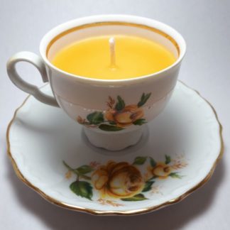 Gele Kaars In Rozenkopje