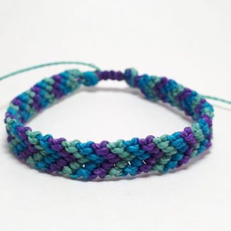 Blauw Armbandje Met Paars Accent