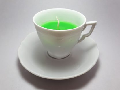Fluor Groene Kaars In Kopje