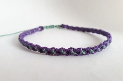 Paars & Blauw Spiraal Armbandje