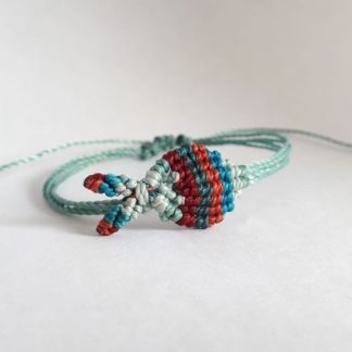 Rood, Groen en Blauw Vissen Armbandje