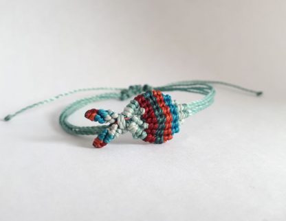 Rood, Groen en Blauw Vissen Armbandje