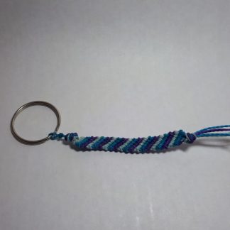Blauw Paarse Sleutelhanger