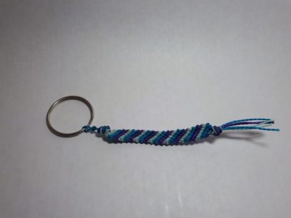 Blauw Paarse Sleutelhanger