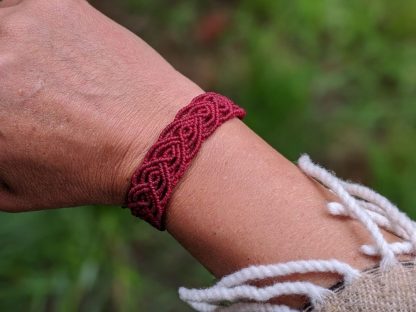 Donkerrood Armbandje Ibiza Style