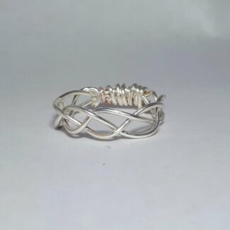 Gevlochten Zilveren/Gouden Ring