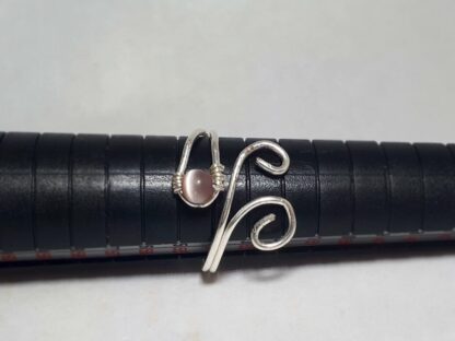 Krul Ring met Steentje - Afbeelding 2