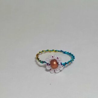Daisy Ring Zilver/Goud/Regenboog