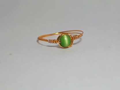 Kraaltje Omwikkelde Ring Zilver/Goud
