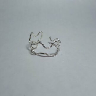 Aquarius/Waterman Zodiac Sign Ring goud/zilver