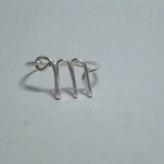 Virgo/ Maagd Zodiac Sign Ring Goud/Zilver