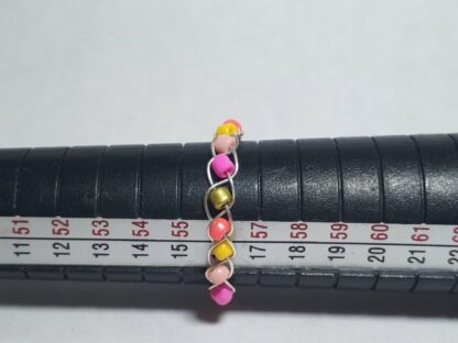 Zomerkleuren Kraaltjes Gevlochten Ring - Afbeelding 2